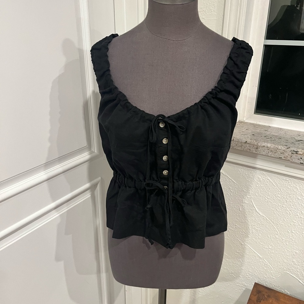 Thrills Black Crop Top